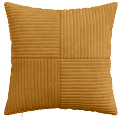 vidaXL Cushion Cover 6 pcs ALMELO Yellow 50 x 50 cm Corduroy 2
