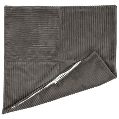 vidaXL Cushion Cover 6 pcs ALMELO Dark Grey 55 x 55 cm Corduroy 3