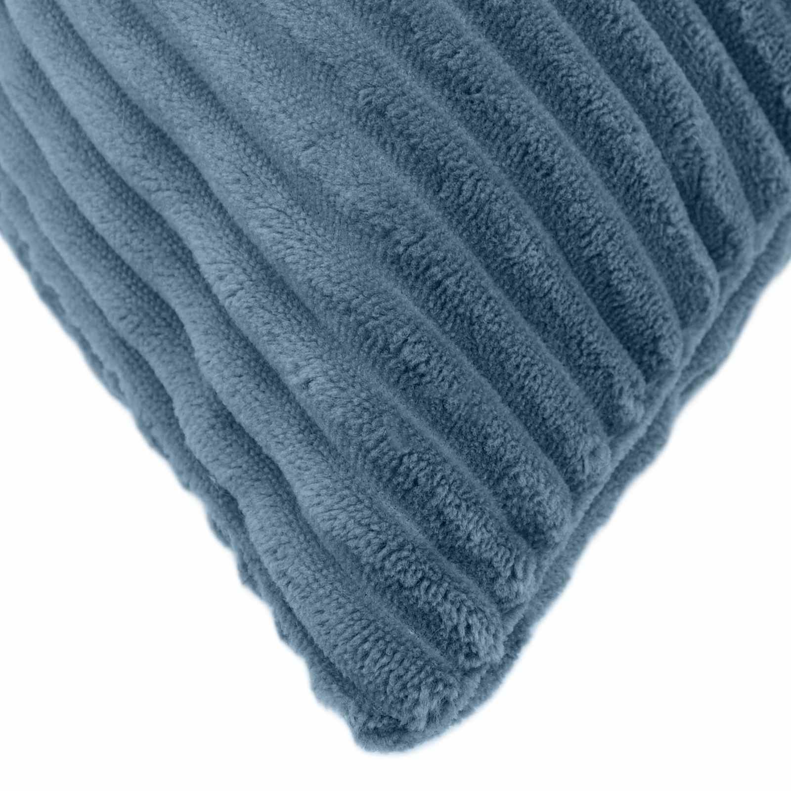 vidaXL Cushion Cover 6 pcs ALMELO Blue 55 x 55 cm Corduroy 4