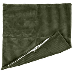 vidaXL Cushion Cover 6 pcs ALMELO Green 55 x 55 cm Corduroy 3