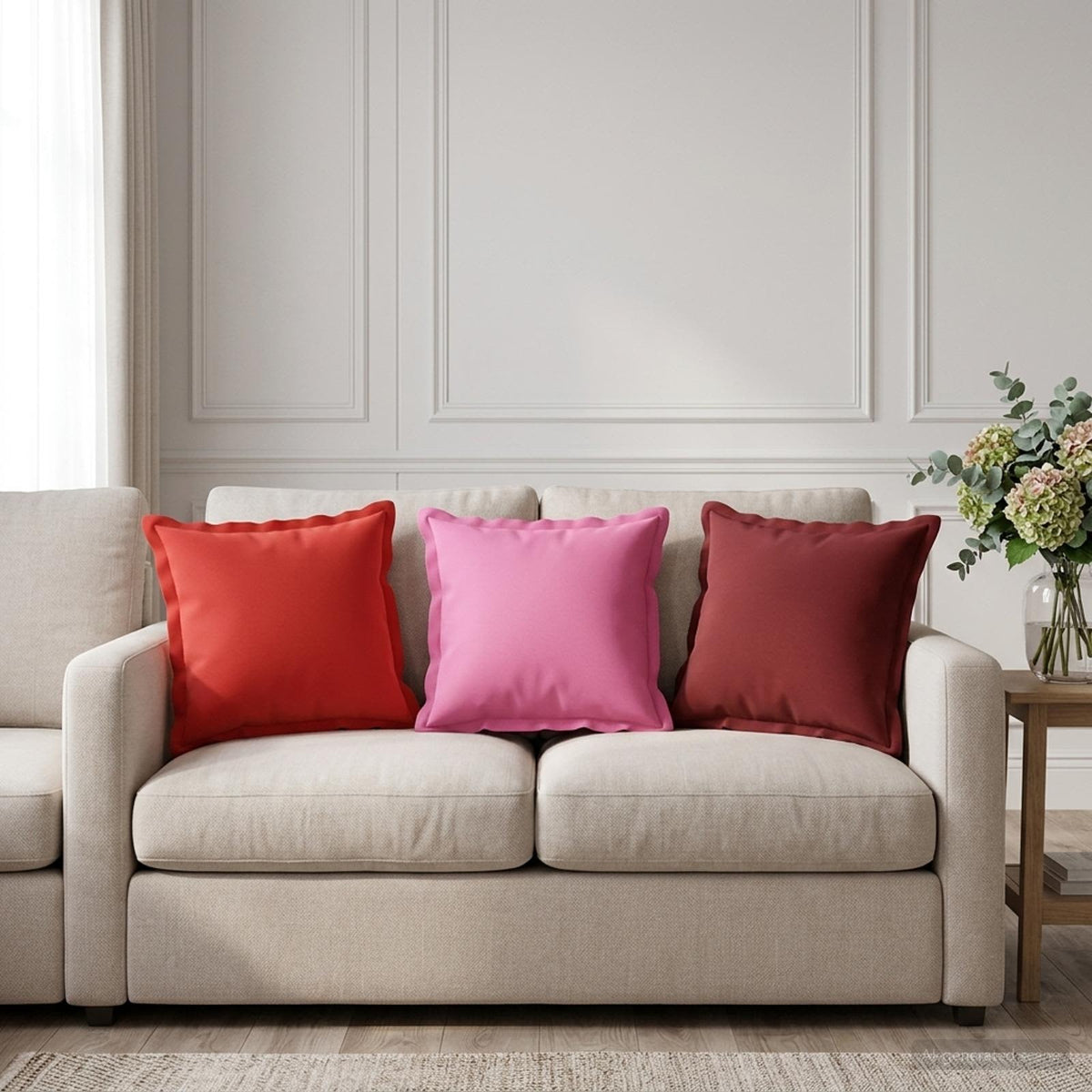 Throw Pillow HOUTEN 40 x 40 cm Polyester 12 pcs Pink