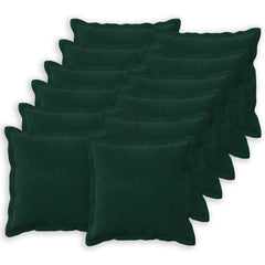 vidaXL Cushion Cover 12 pcs HOUTEN Dark Green 40 x 40 cm Velvet 2