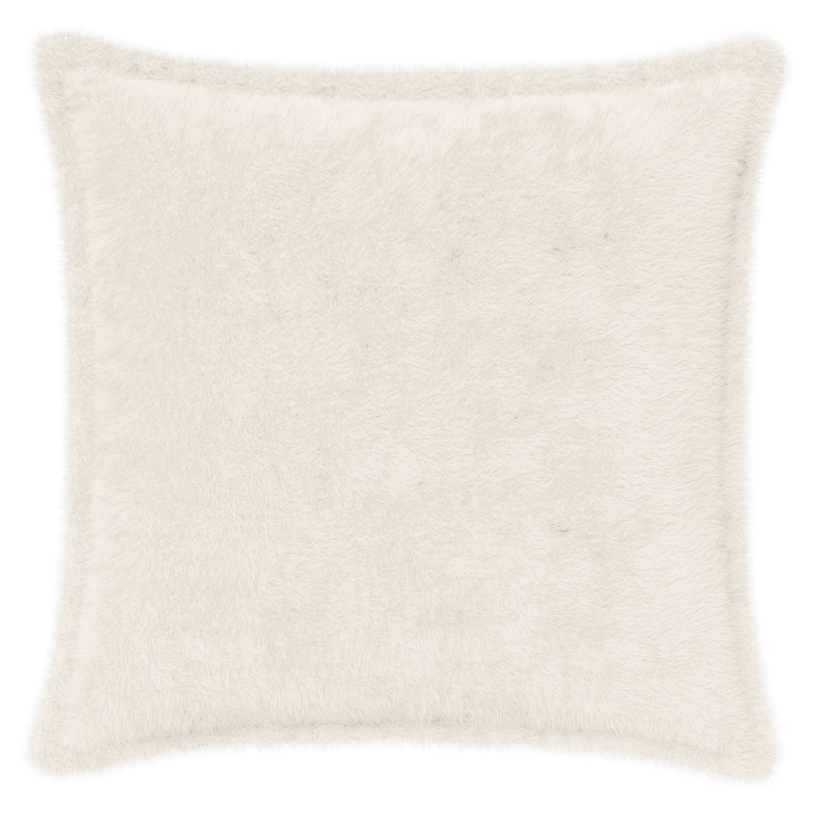vidaXL Cushion Cover 12 pcs HOUTEN White 40 x 40 cm Faux Rabbit Fur 3