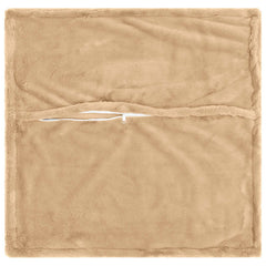 vidaXL Cushion Cover 12 pcs HOUTEN Cream 40 x 40 cm Faux Rabbit Fur 4