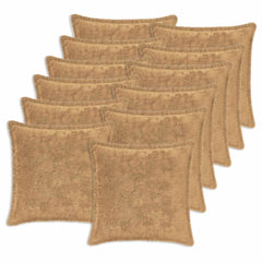 vidaXL Cushion Cover 12 pcs HOUTEN Taupe 40 x 40 cm Faux Rabbit Fur 2