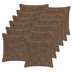 vidaXL Cushion Cover 12 pcs HOUTEN Light Brown 40 x 40 cm 2