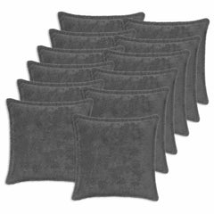 vidaXL Cushion Cover 12 pcs HOUTEN Dark Grey 40 x 40 cm 2