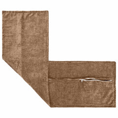vidaXL Cushion Cover 2 pcs HOUTEN Brown 40 x 145 cm Chenille Fabric 4