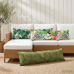 vidaXL Cushion Leaf HOUTEN Leaf Pattern 40 x 145 cm Polyester 1