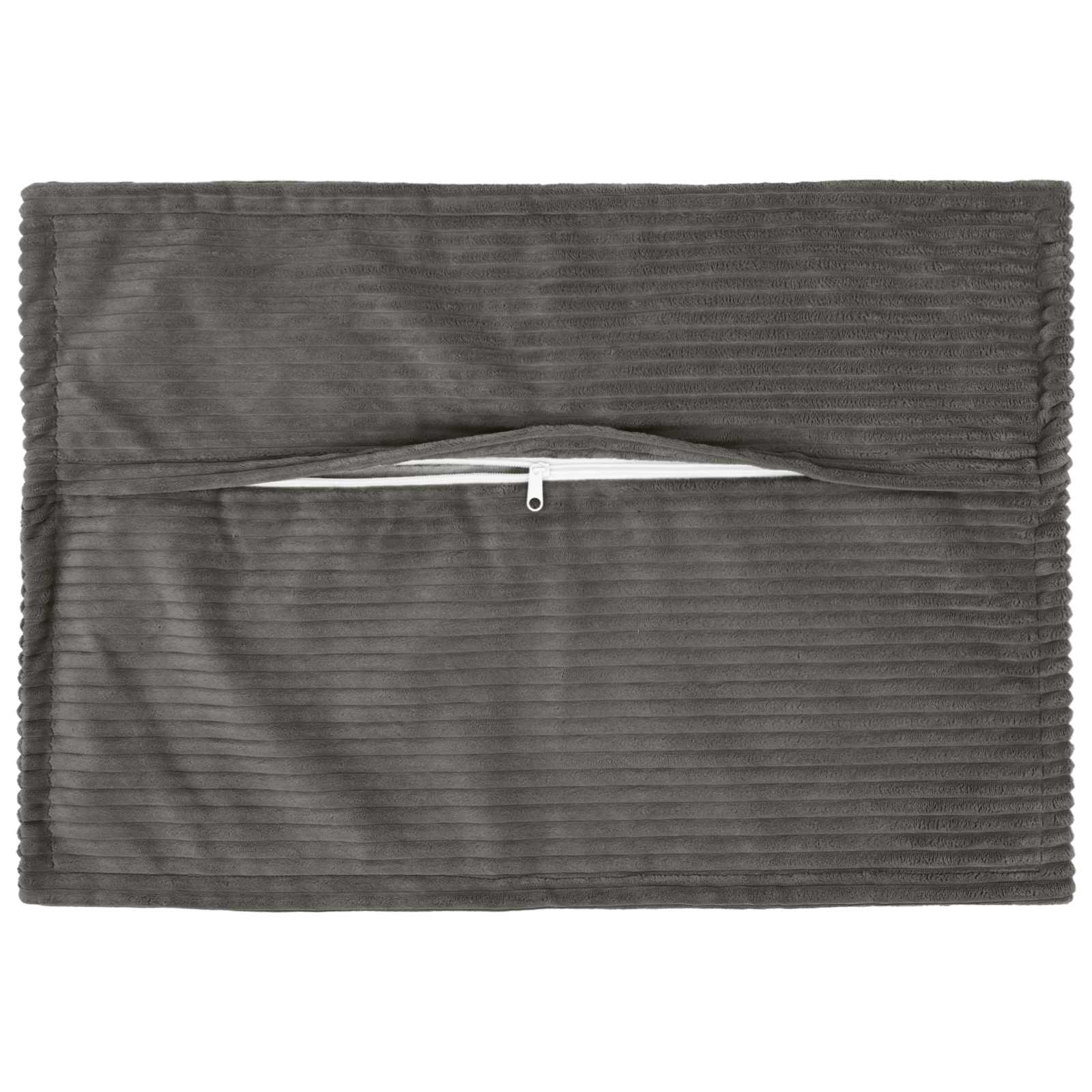 vidaXL Cushion Cover 6 pcs HOUTEN Dark Grey 40 x 60 cm Corduroy 3