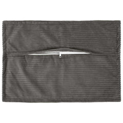 vidaXL Cushion Cover 6 pcs HOUTEN Dark Grey 40 x 60 cm Corduroy 3