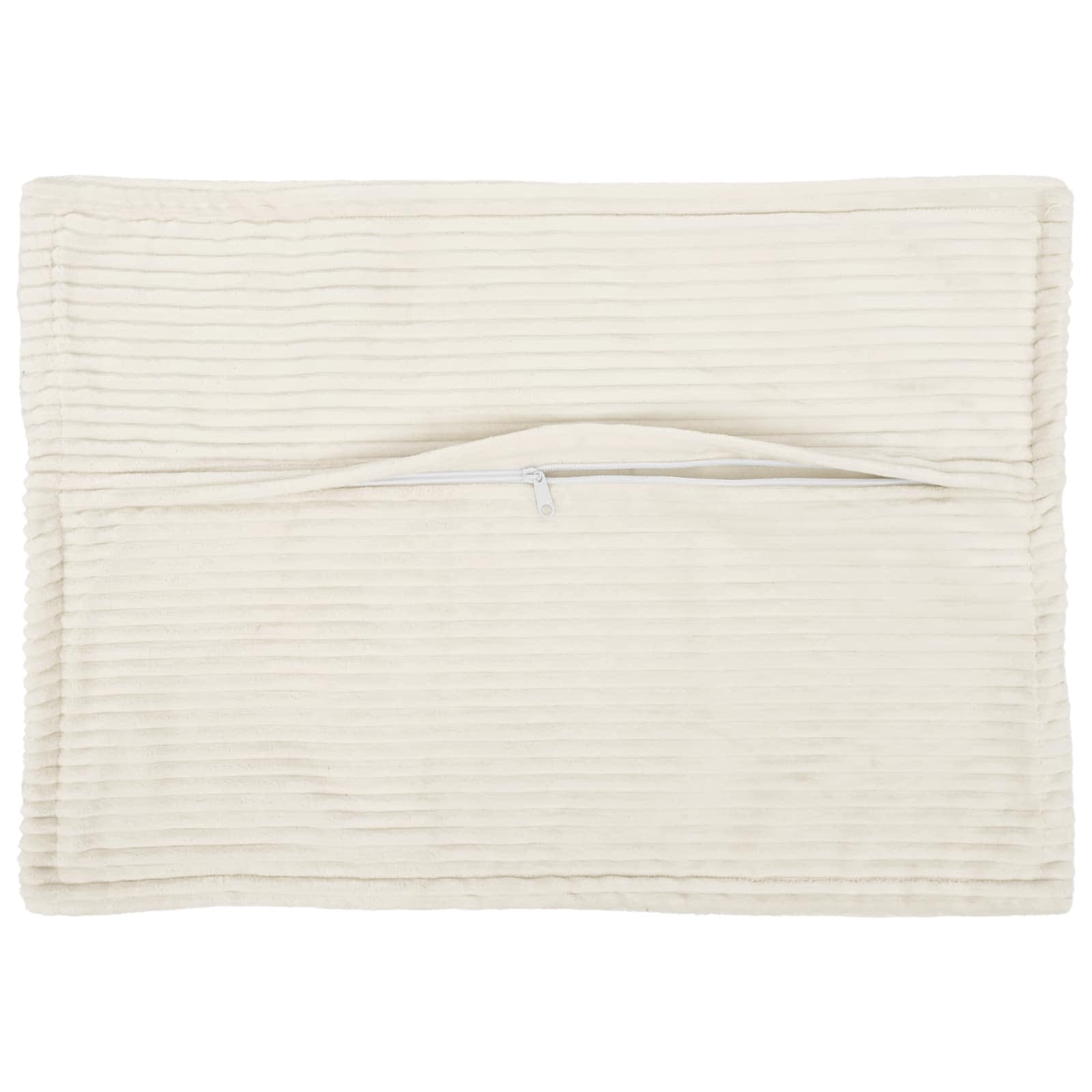 vidaXL Cushion Cover 6 pcs HOUTEN Cream 40 x 60 cm Corduroy 3