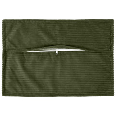 vidaXL Cushion Cover 6 pcs HOUTEN Green 40 x 60 cm Corduroy 3