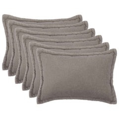 vidaXL Cushion Cover 6 pcs HOUTEN Light Grey 40 x 60 cm Bouclé 1
