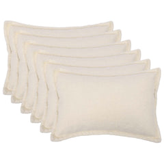 vidaXL Cushion Cover 6 pcs HOUTEN Cream 40 x 60 cm Bouclé 1
