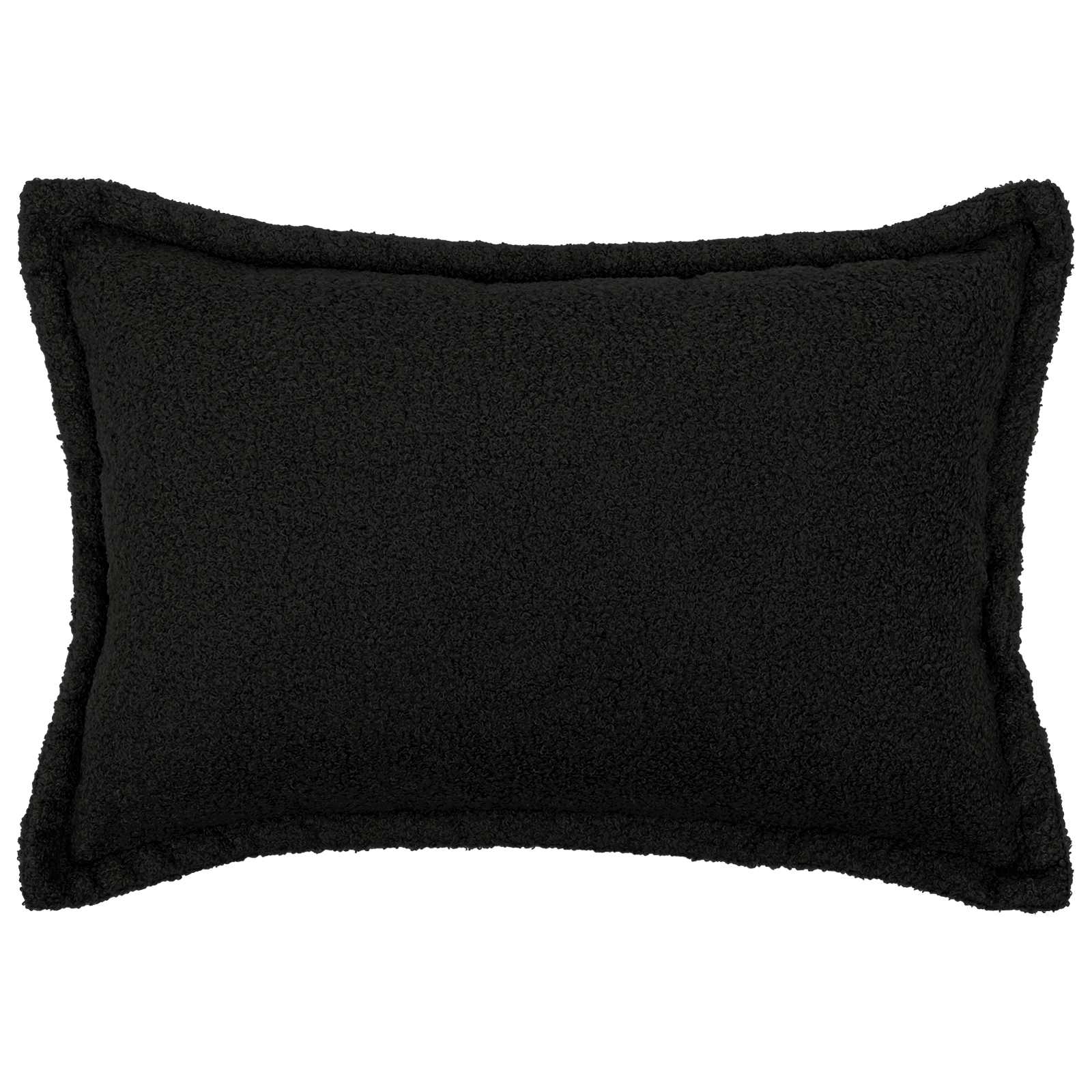 vidaXL Cushion Cover 6 pcs HOUTEN Black 40 x 60 cm Bouclé 2