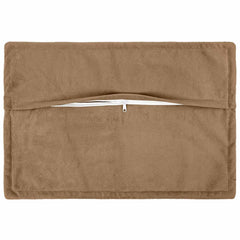 vidaXL Cushion Cover 6 pcs HOUTEN Taupe 40 x 60 cm Microfiber Fleece 3