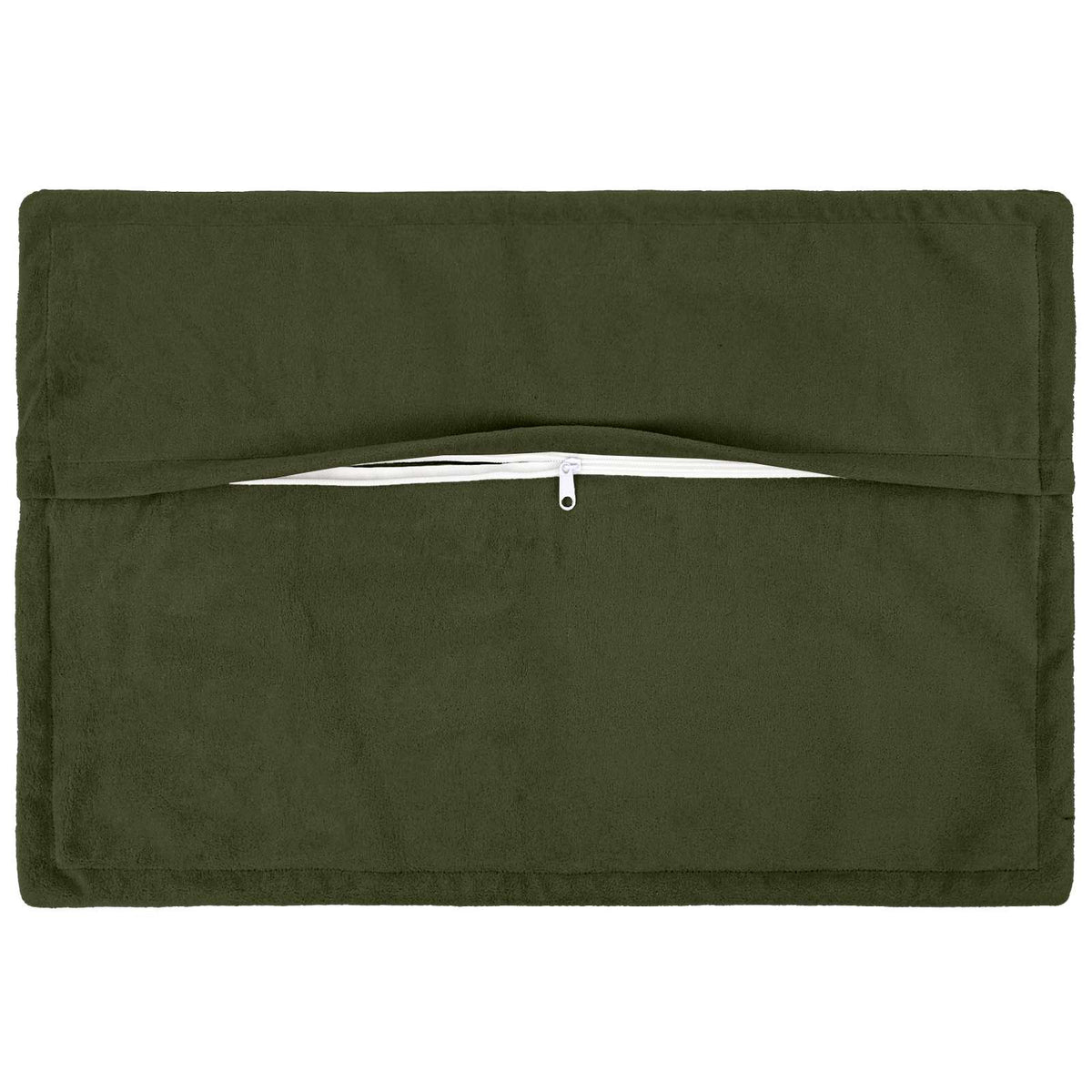 vidaXL Cushion Cover 6 pcs HOUTEN Green 40 x 60 cm Microfiber Fleece 3