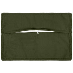 vidaXL Cushion Cover 6 pcs HOUTEN Green 40 x 60 cm Microfiber Fleece 3