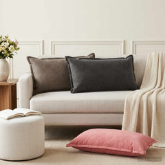 vidaXL Cushion with Pillow HOUTEN 6 pcs Dark Grey Velvet 1