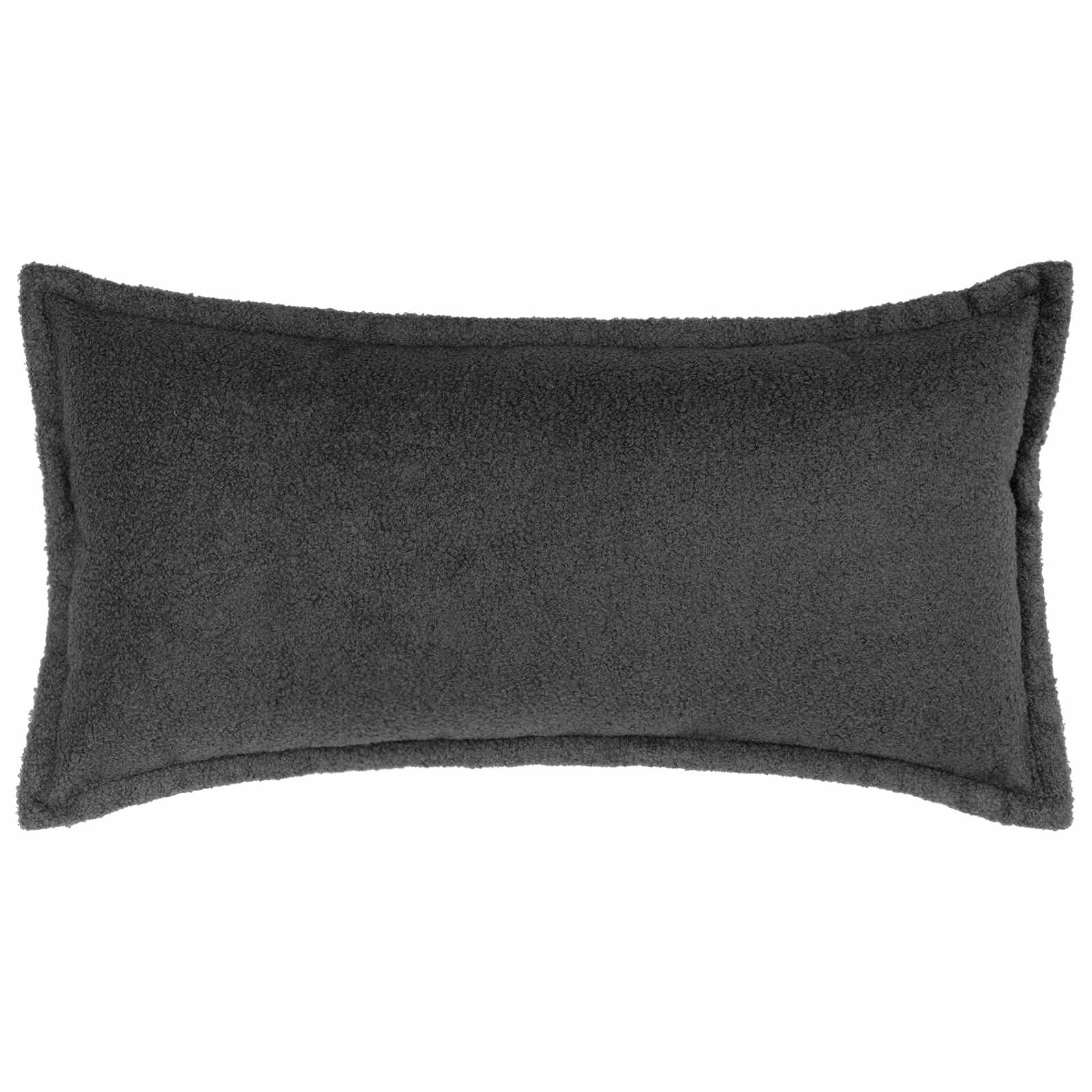vidaXL Cushion Cover 6 pcs HOUTEN Dark Grey 40 x 70 cm Bouclé 2