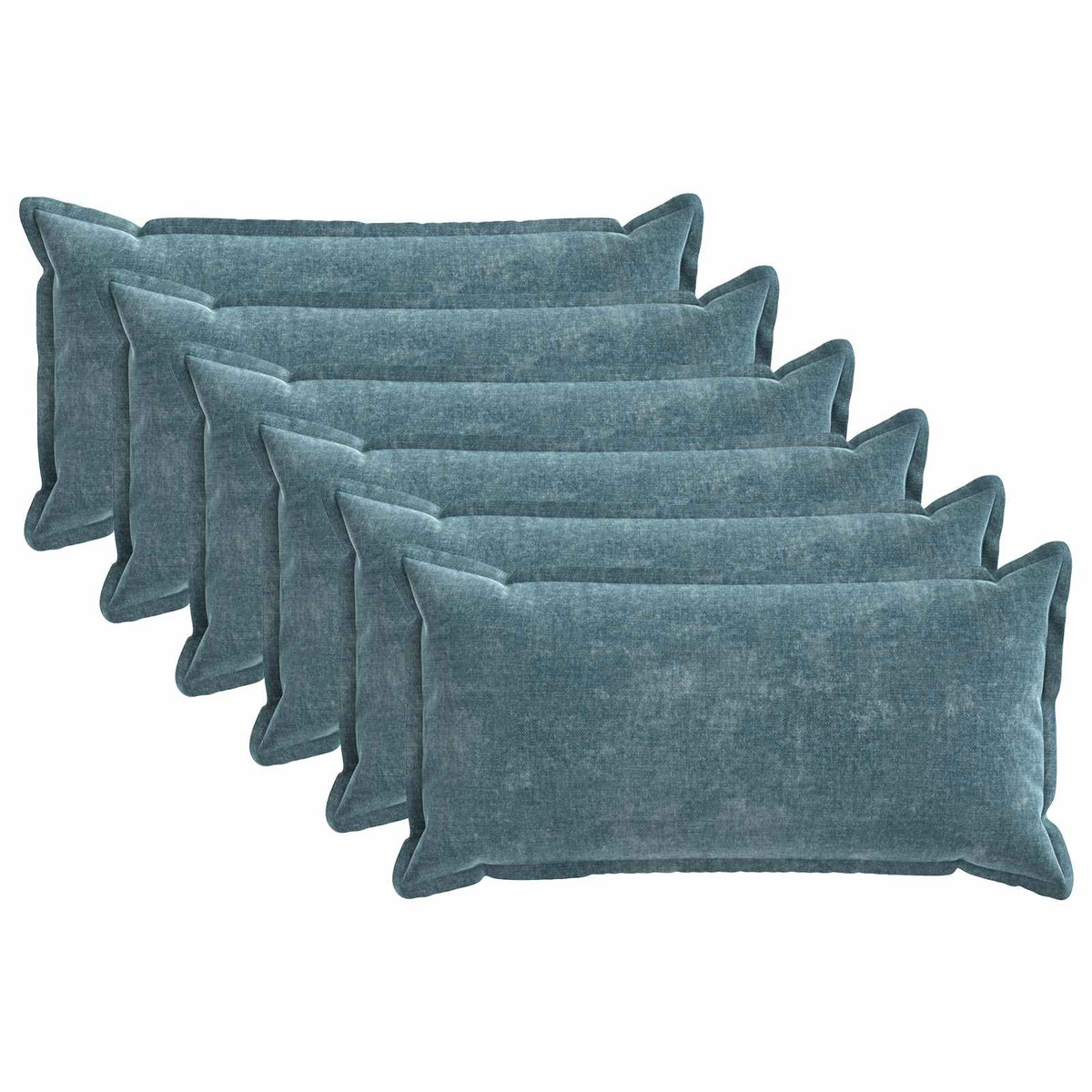 Cushion Cover HOUTEN Blue Chenille Fabric