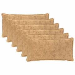 vidaXL Cushion Cover 6 pcs HOUTEN Taupe 40 x 70 cm Faux Rabbit Fur 2