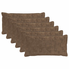 vidaXL Cushion Cover 6 pcs HOUTEN Light Brown 40 x 70 cm 2
