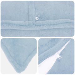 vidaXL Cushion Cover 6 pcs HOUTEN Light Blue 40 x 70 cm 5