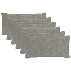 vidaXL Cushion Cover 6 pcs HOUTEN Light Grey 40 x 70 cm 2
