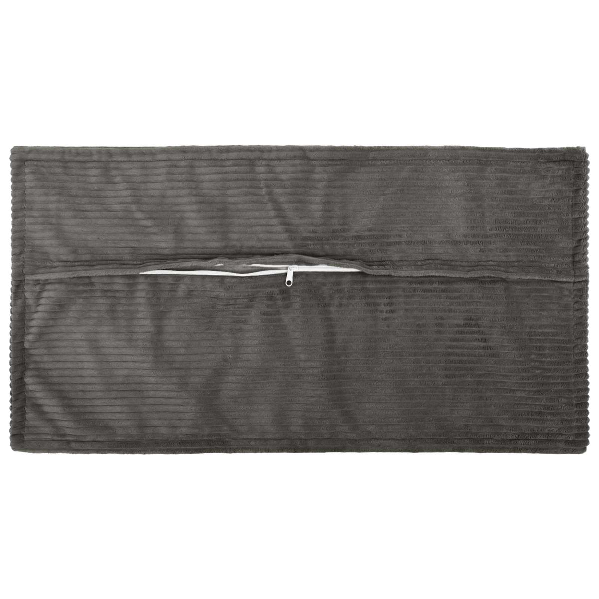 Cushion Cover HOUTEN 40 x 80 cm Corduroy 6 pcs Dark grey