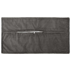 Cushion Cover HOUTEN 40 x 80 cm Corduroy 6 pcs Dark grey