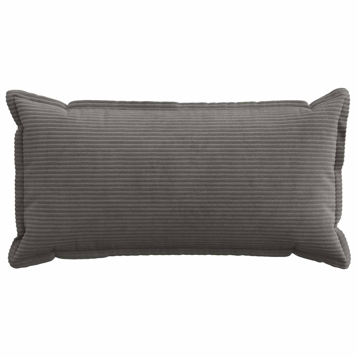 Cushion Cover HOUTEN 40 x 80 cm Corduroy 6 pcs Dark grey