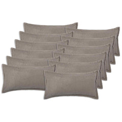 vidaXL Cushion Cover 12 pcs HOUTEN Light Grey 40 x 80 cm Bouclé 2