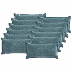 vidaXL Cushion Cover 12 pcs HOUTEN Blue 40 x 80 cm Chenille Fabric 2
