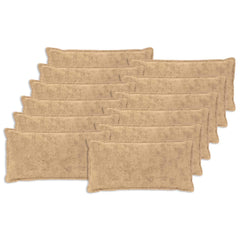 vidaXL Cushion Cover 12 pcs HOUTEN Cream 40 x 80 cm Faux Rabbit Fur 2