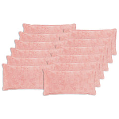 vidaXL Cushion Cover 12 pcs HOUTEN Pink 40 x 80 cm Faux Rabbit Fur 2