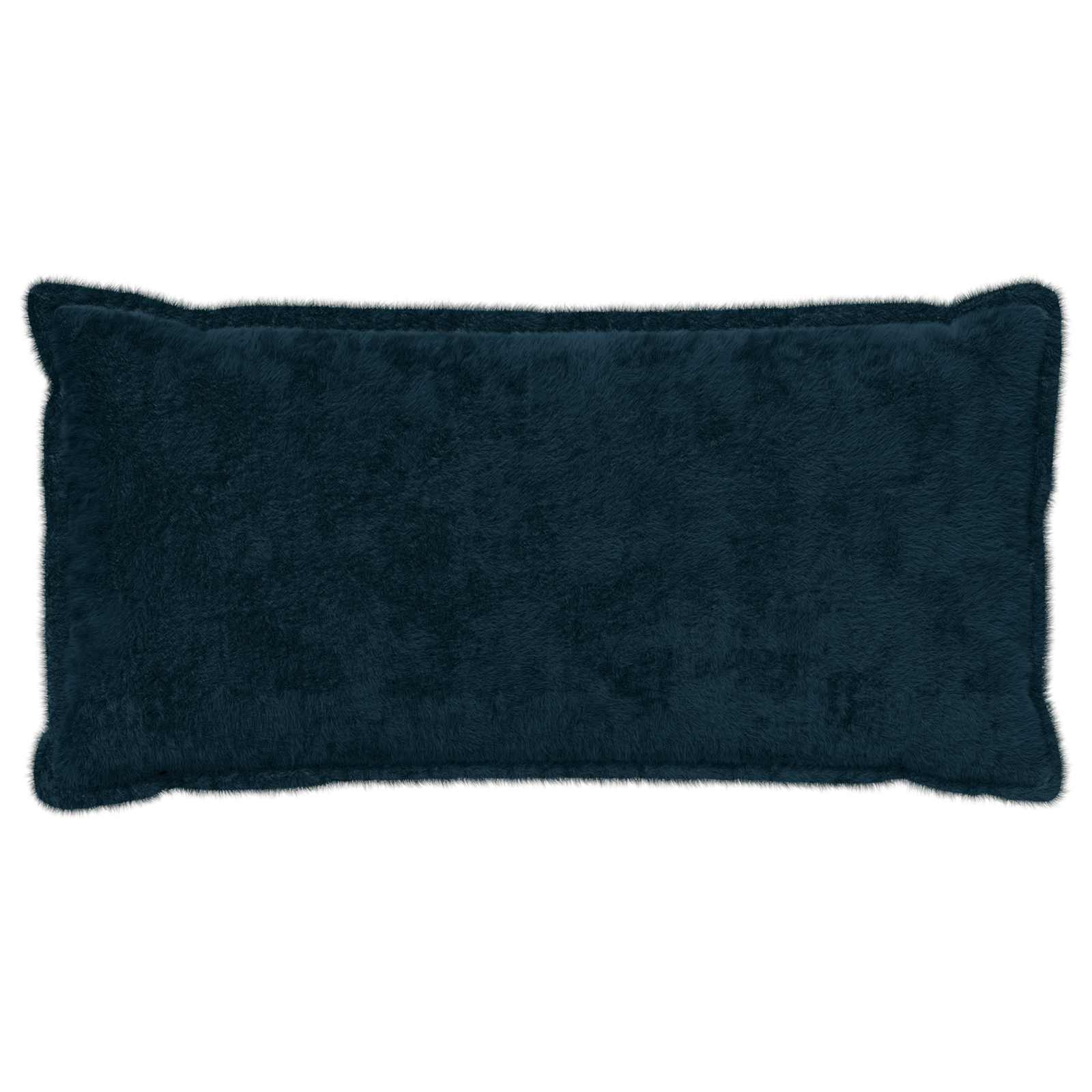 vidaXL Cushion Cover 6 pcs HOUTEN Navy Blue 40 x 80 cm Faux Rabbit Fur 3