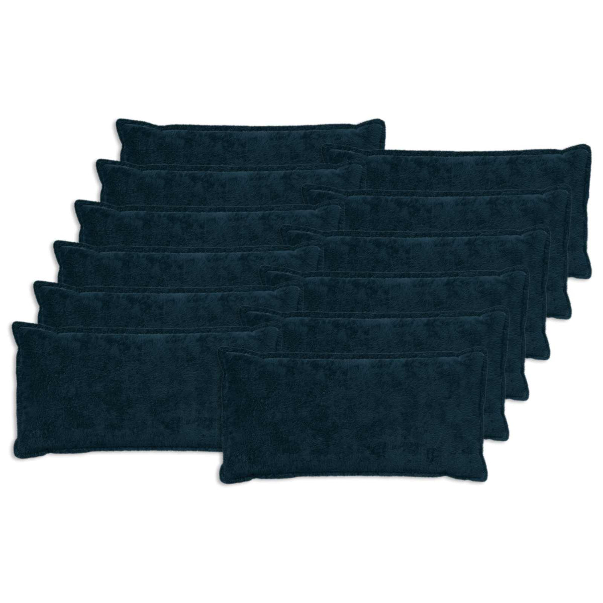 vidaXL Cushion Cover 12 pcs HOUTEN Navy Blue 40 x 80 cm 2