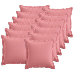 vidaXL Cushion Cover 12 pcs HOUTEN Pink 45 x 45 cm Faux Linen 2