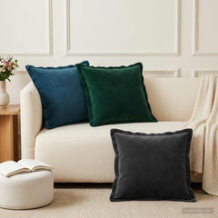 vidaXL Cushion with Pillow HOUTEN 6 pcs Dark Green Velvet 1