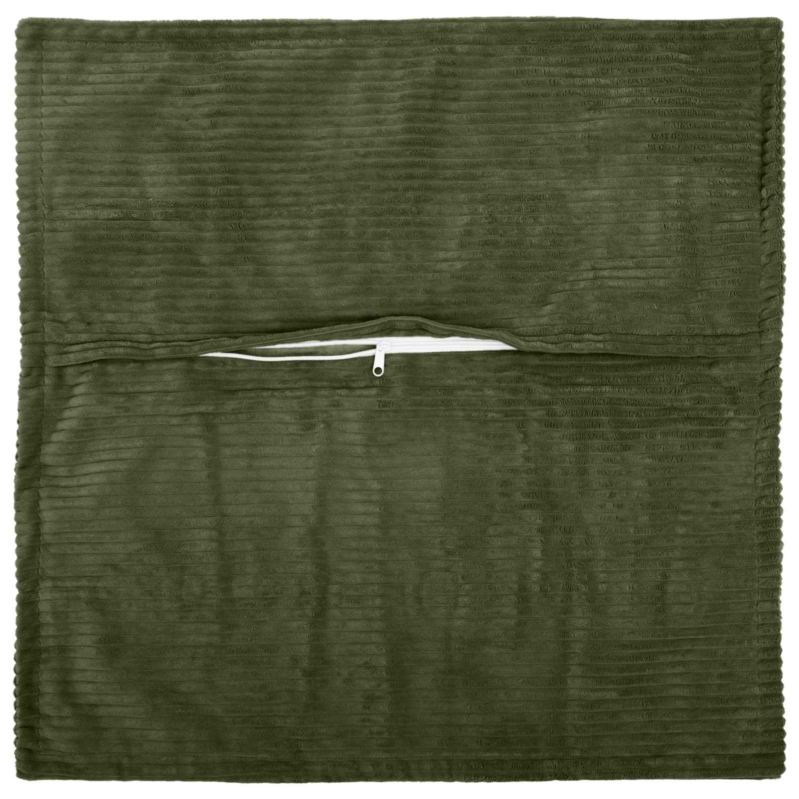 vidaXL Cushion Cover 6 pcs HOUTEN Green 45 x 45 cm Corduroy 3