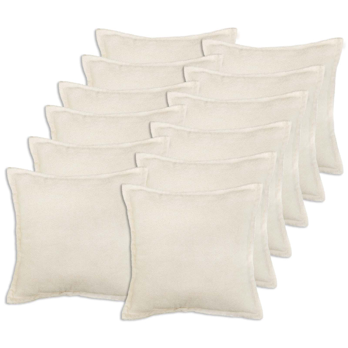 Cushion Cover HOUTEN Cream Bouclé
