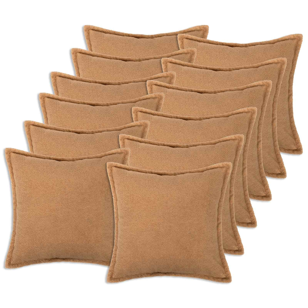 Cushion Cover HOUTEN Beige Bouclé