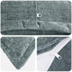 vidaXL Cushion Cover 6 pcs HOUTEN Light Blue 45 x 45 cm 5