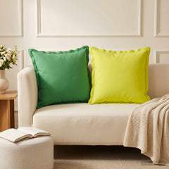 vidaXL Cushion Cover 12 pcs HOUTEN Green 50 x 50 cm Polyester 1
