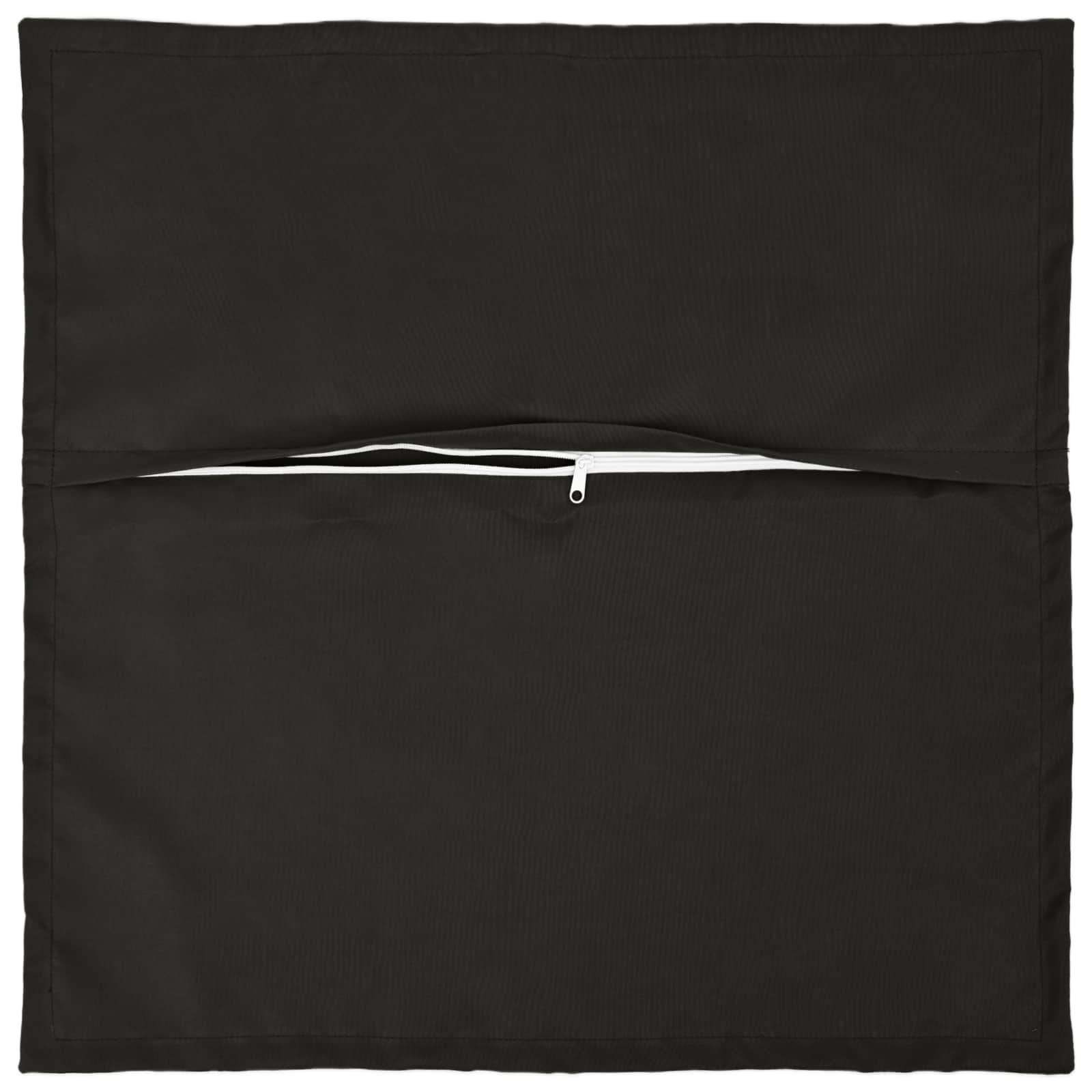 vidaXL Cushion Cover 12 pcs HOUTEN Black 45 x 45 cm Polyester 4