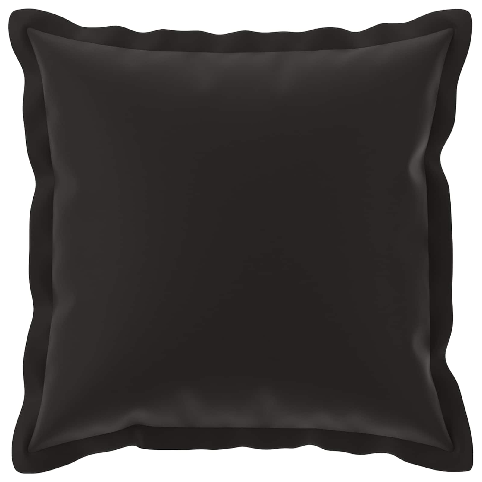 vidaXL Cushion Cover 12 pcs HOUTEN Black 45 x 45 cm Polyester 3