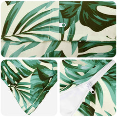 vidaXL Cushion Cover 12 pcs HOUTEN Leaf Pattern 45 x 45 cm Polyester 5