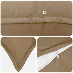 vidaXL Cushion Cover 12 pcs HOUTEN Taupe 45 x 45 cm Polyester 5